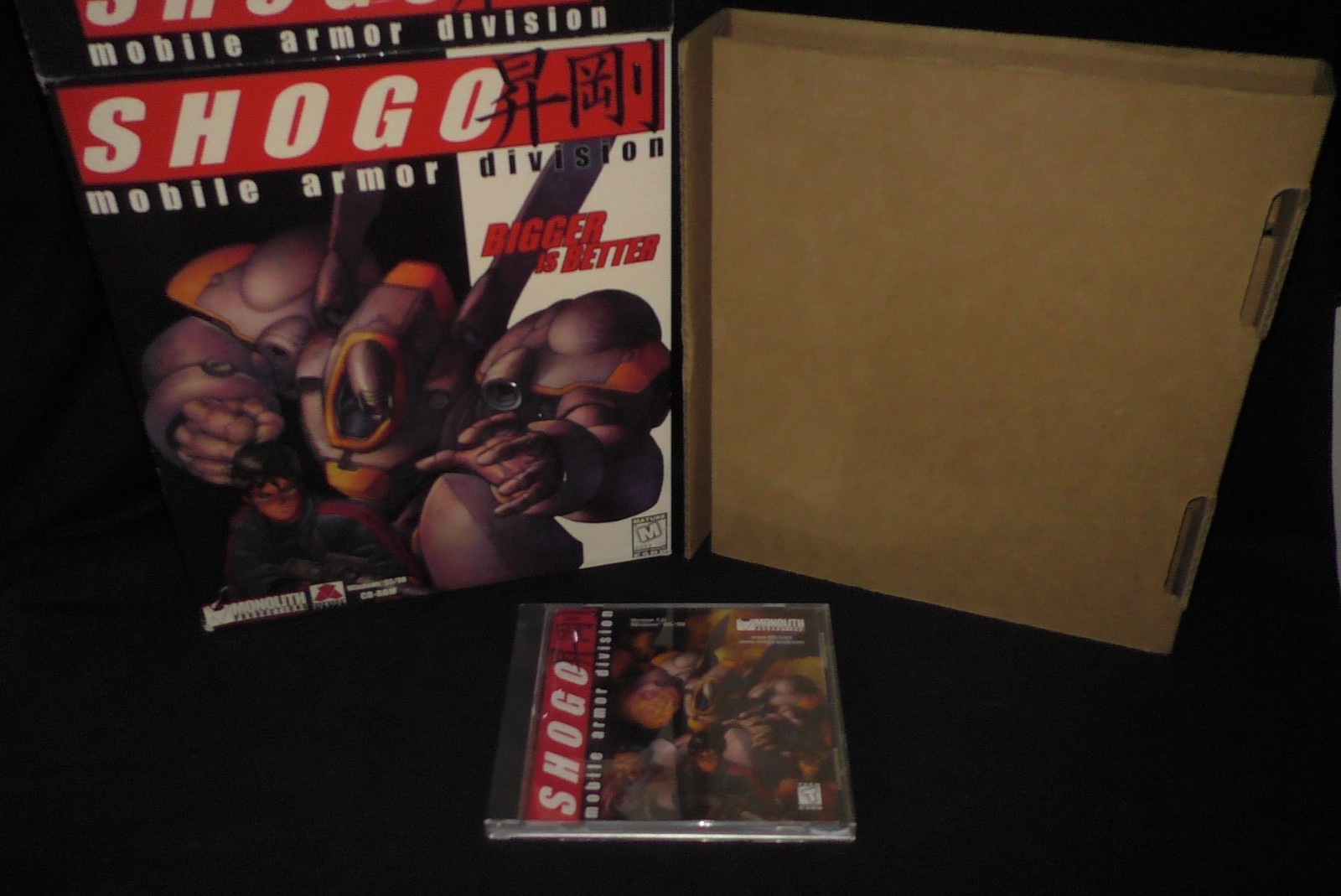 Shogo: Mobile Armor Division PC CD-ROM Monolith 1998 Big Box Game Win 98 Windows