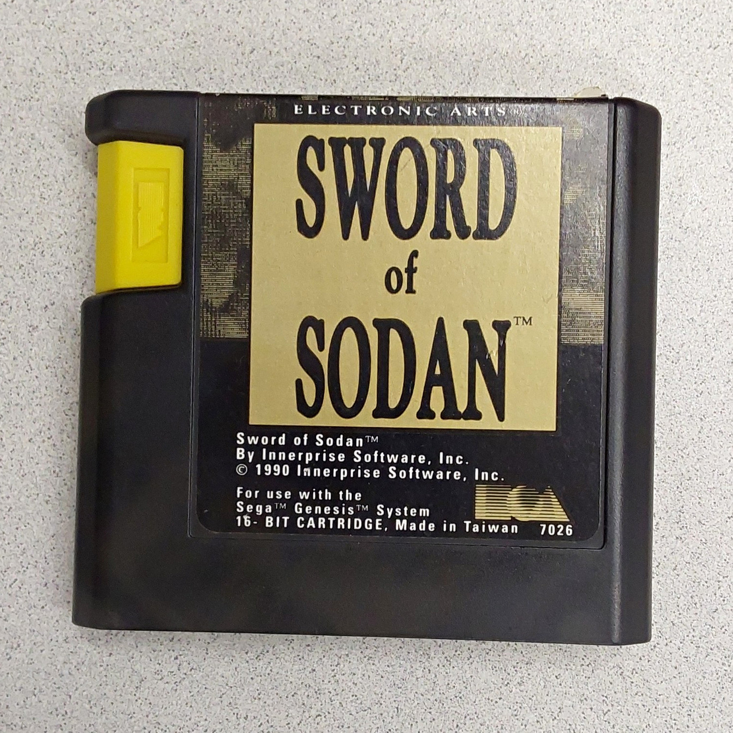 Electronic Arts Sword of Sodan Sega Genesis 1990 Game Cartridge