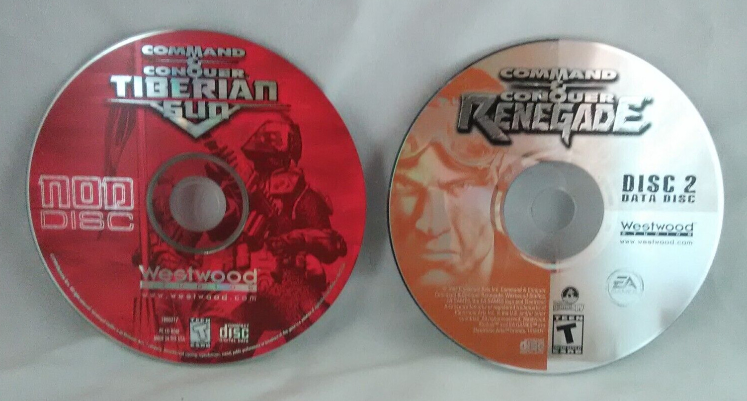 Command & Conquer: Tiberian Sun 1999 - Renegade Disc-2 2002 - Discs only
