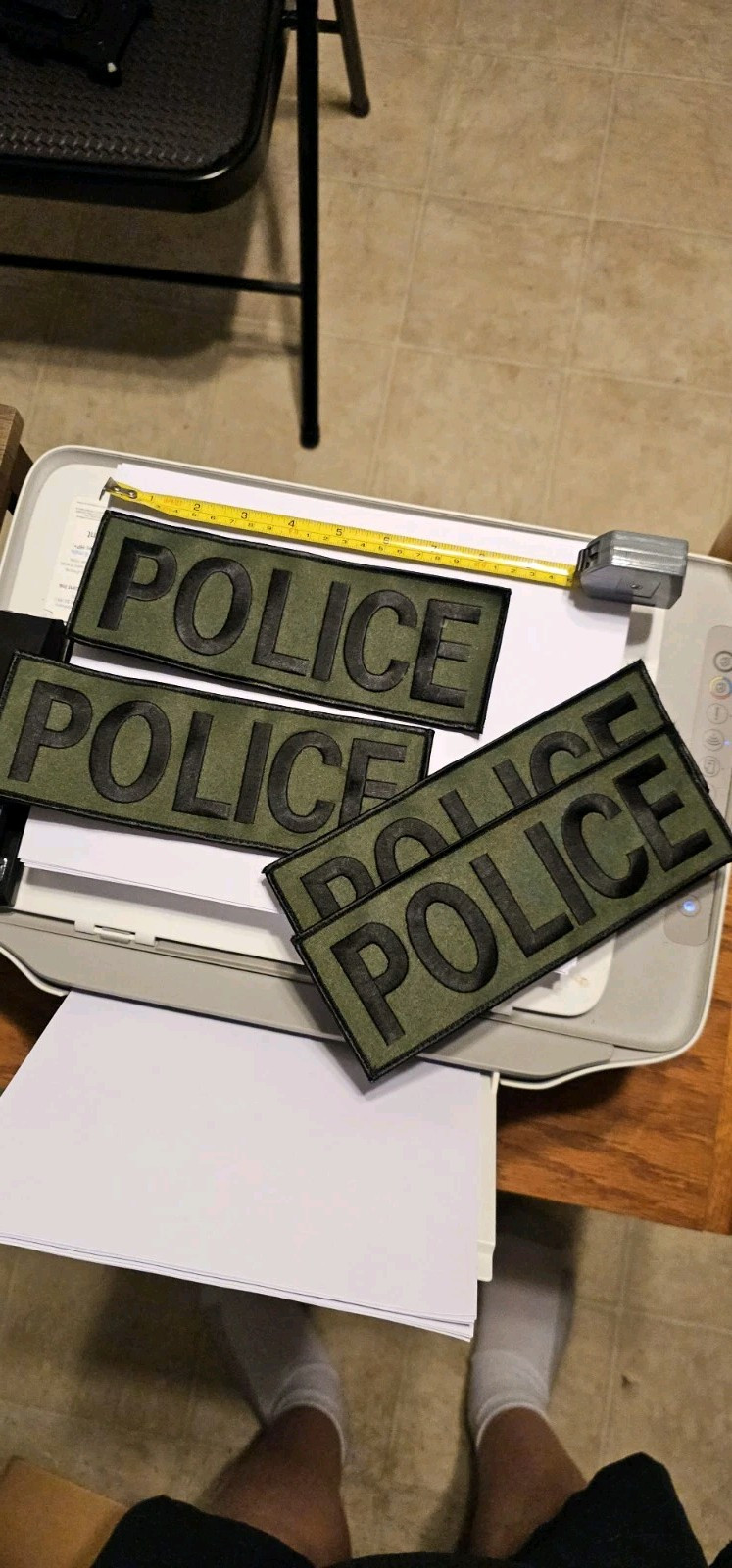 Lot#4J: 4-Police Patches 