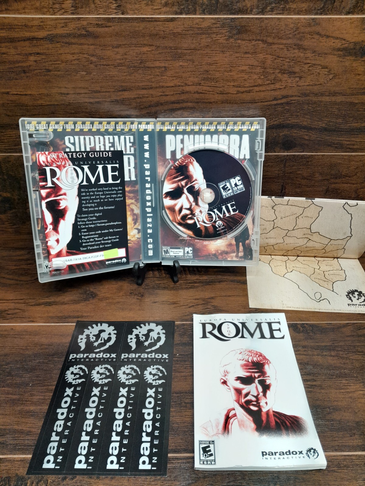 Europa Universalis Rome PC Complete CIB w/ Map Manual Paradox Strategy