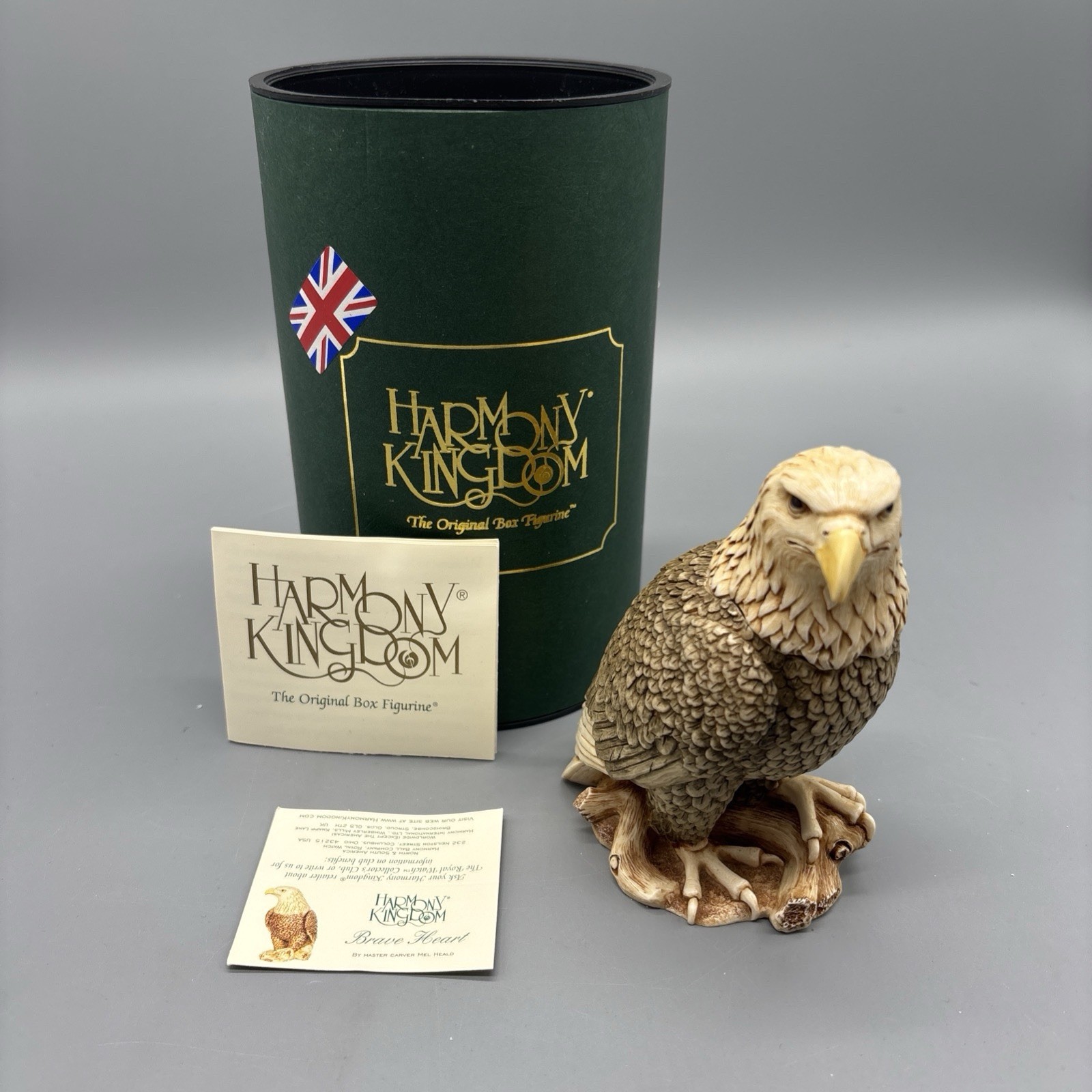 Harmony Kingdom Brave Heart Eagle UK Made Box Figurine RW CC Redemption Pc