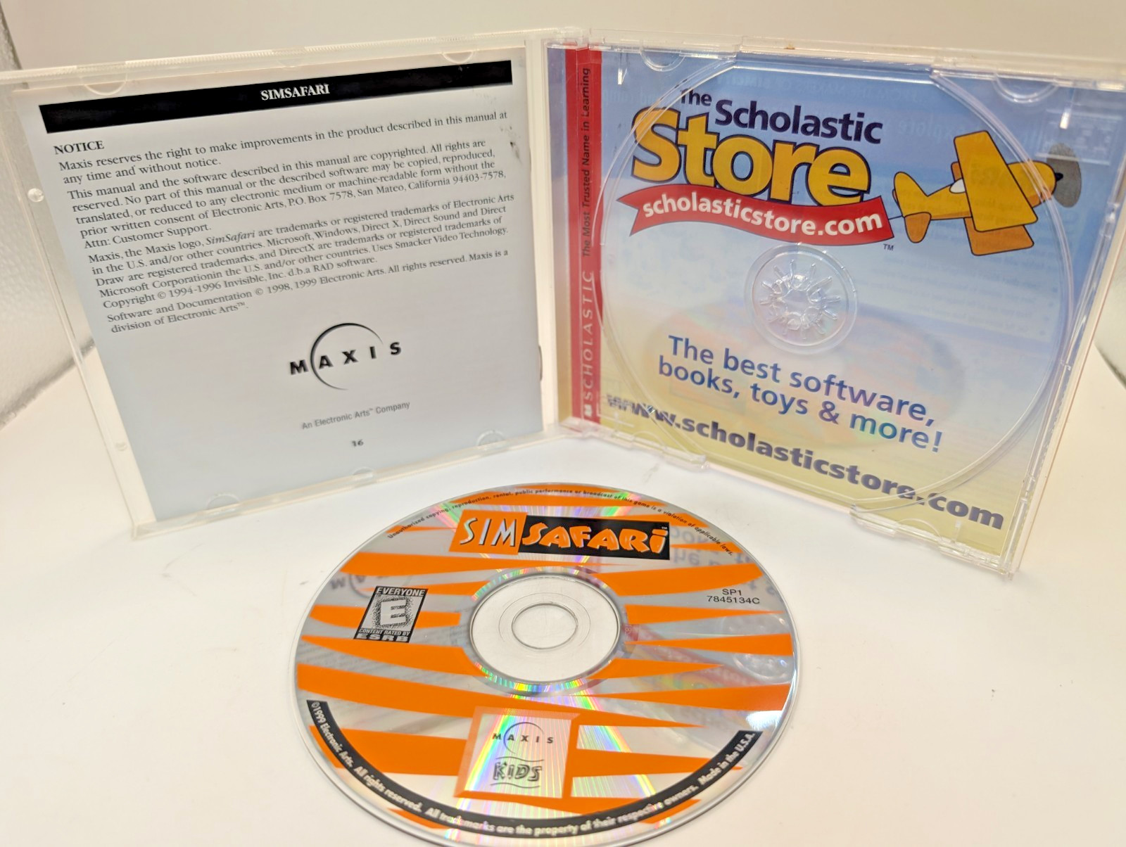 SimSafari PC CD-ROM Complete w/ Manual Maxis Windows Jewel Case Very Good