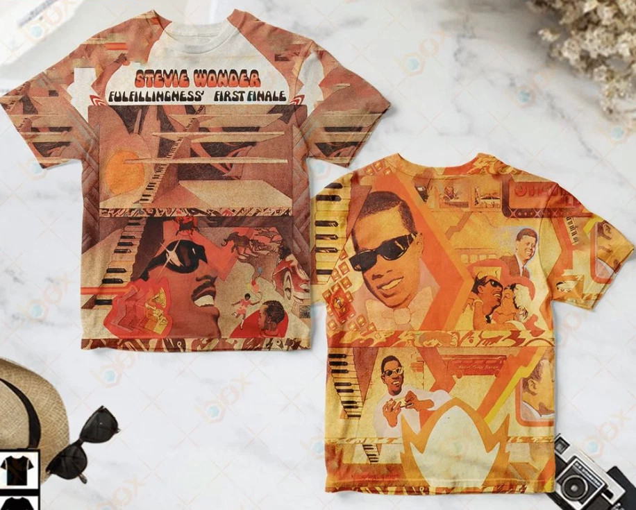 Fulfillingness’ First Finale Album Stevie Wonder 3D AOP T-Shirt A72