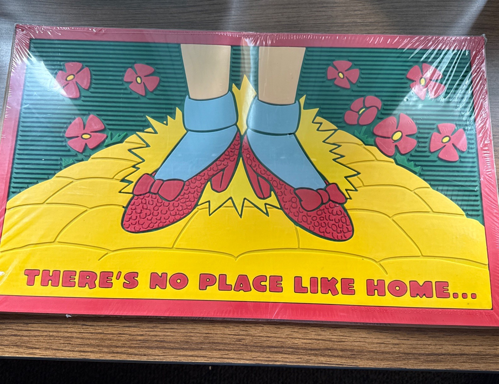 Wizard of oz 1998 Vintage Rubber Door Mat Warner Bros \'No Place Like Home\' Theme
