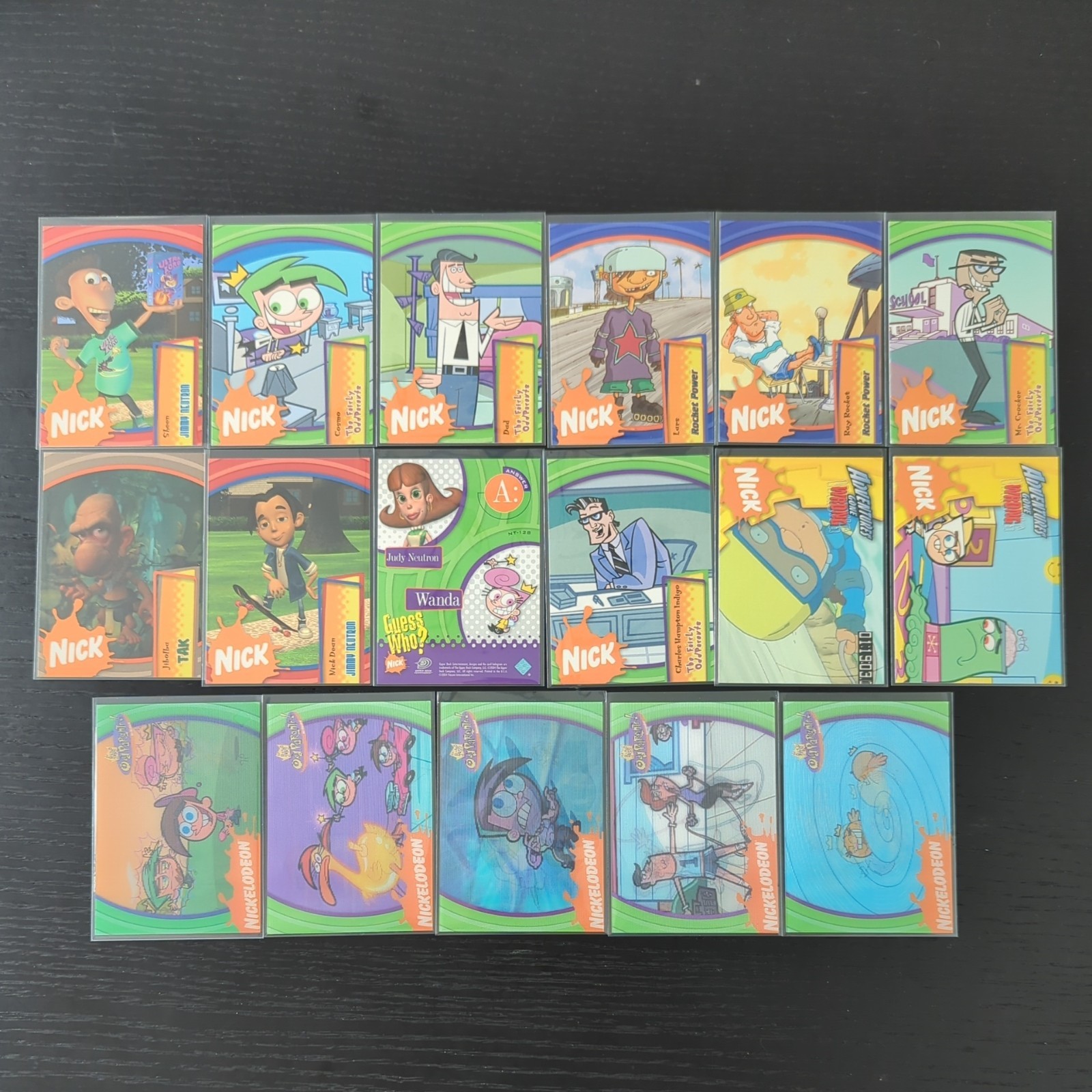 2004 Upper Deck Nicktoons Trading Cards Lot of  17 Cards NM+