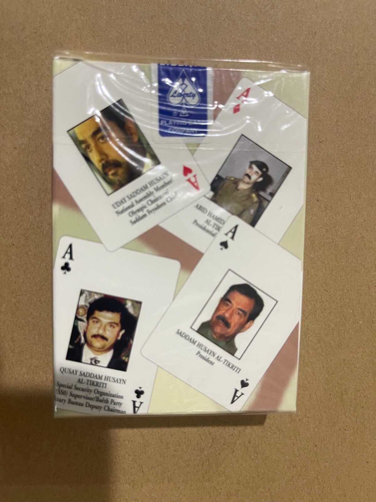 2003 Iraqi Most Wanted Playing Cards Military Iraq Saddam Liberty NIB - Sealed