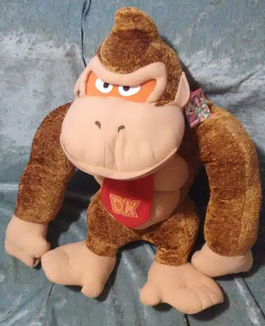 Nintendo 2001 Donkey Kong KELLYTOY Plush Toy Jumbo Big Large 36'' NEW with Tag