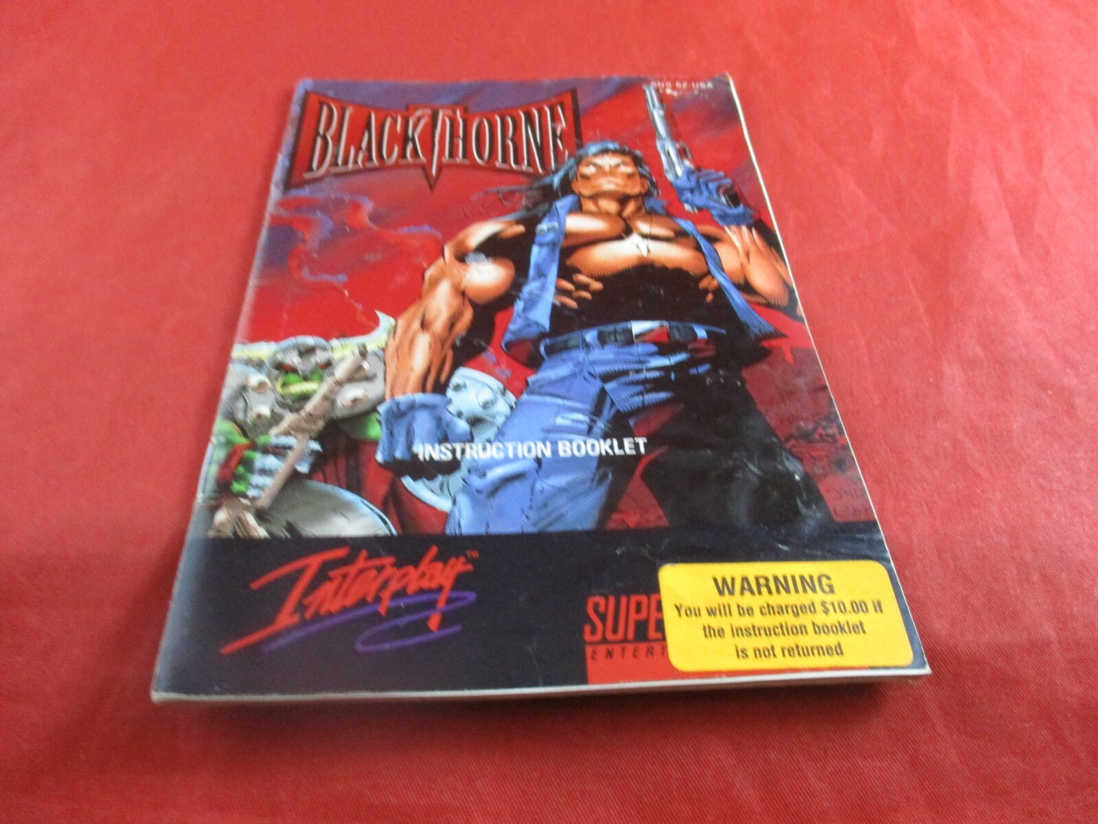 BlackThorne Super Nintendo SNES Instruction Manual Booklet ONLY Black Thorne
