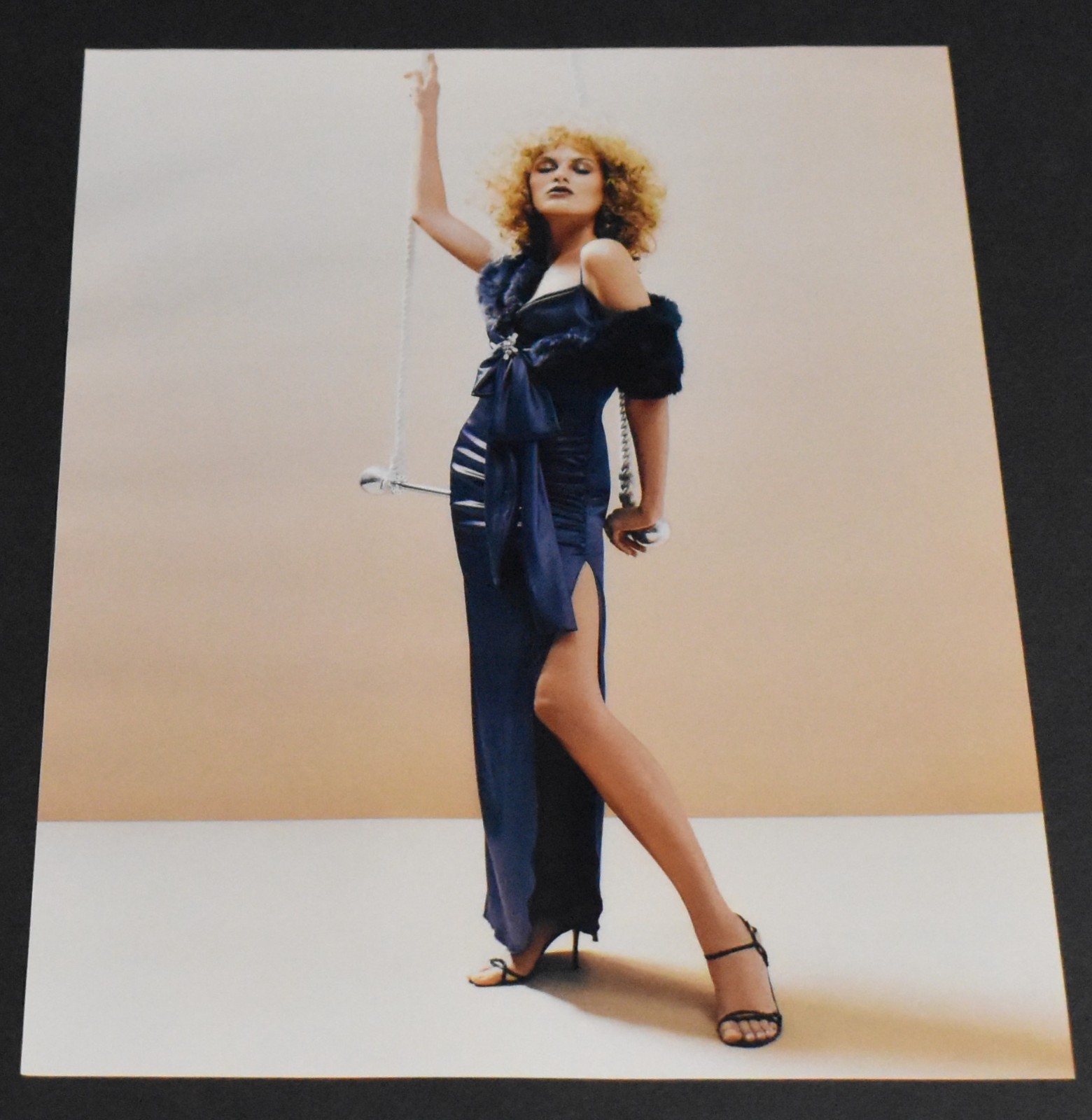 2004 Print Ad Fashion Lady Legs Heels Blonde Gorgeous Feminine Art Dress Swing H
