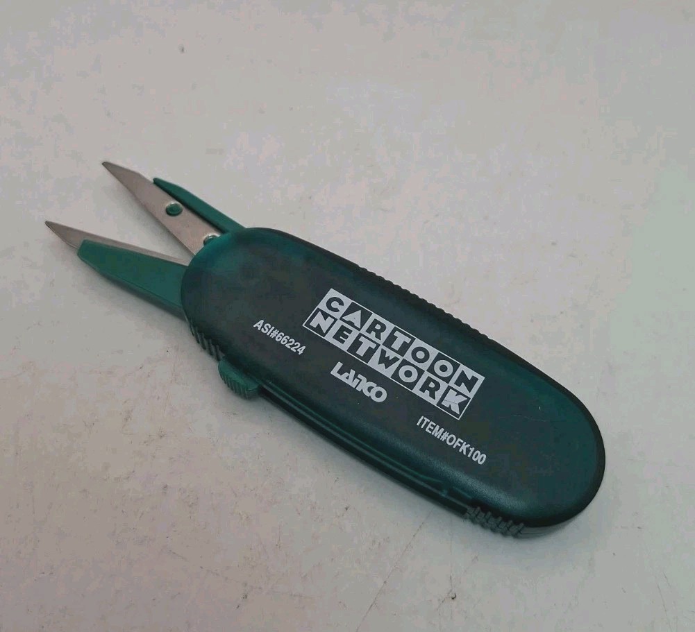 Vintage Rare Cartoon Network Promotional Travel Scissors Business Office Promo 