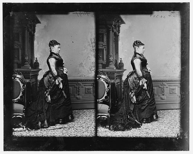 Photo:Mrs Ulysses S Grant 1860s Portrait Stereo Photograph