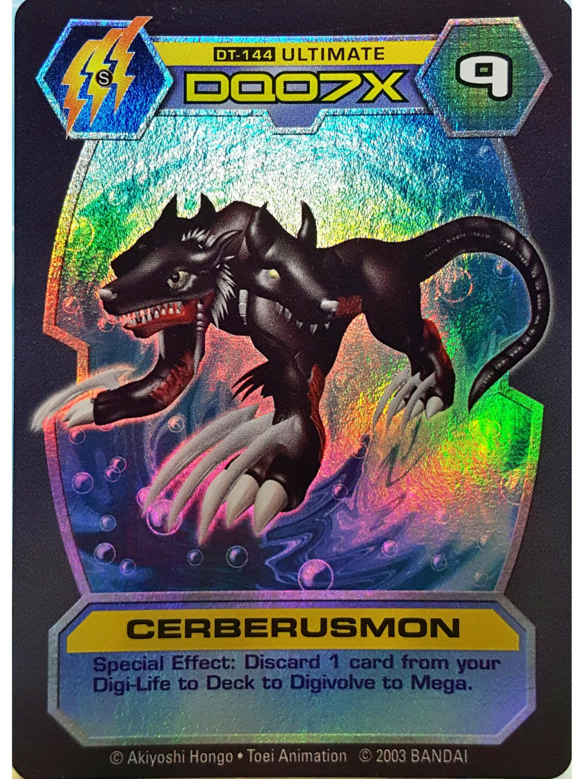 Bandai Digimon D-Tector Series 4 Holographic Trading Card Game Cerberusmon