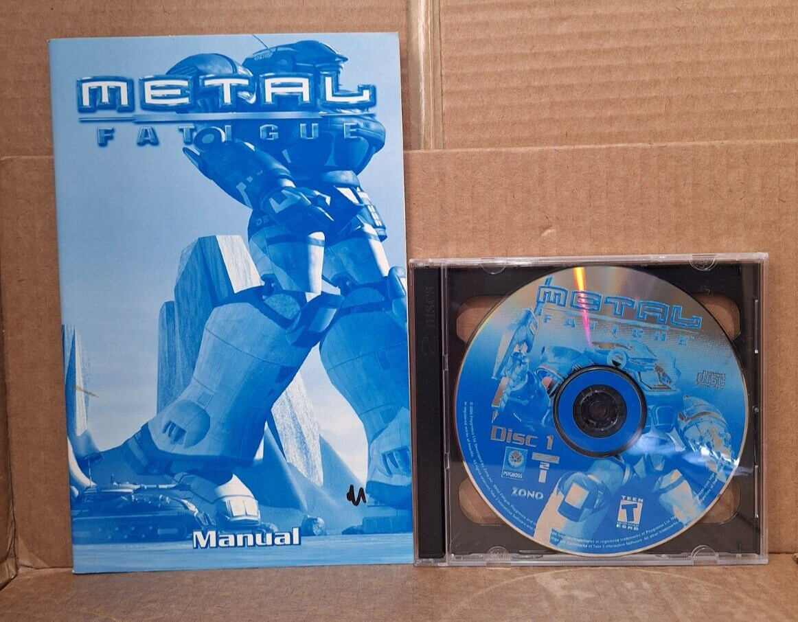 Metal Fatigue (PC, 2000) - Manual and Discs Only - Tested