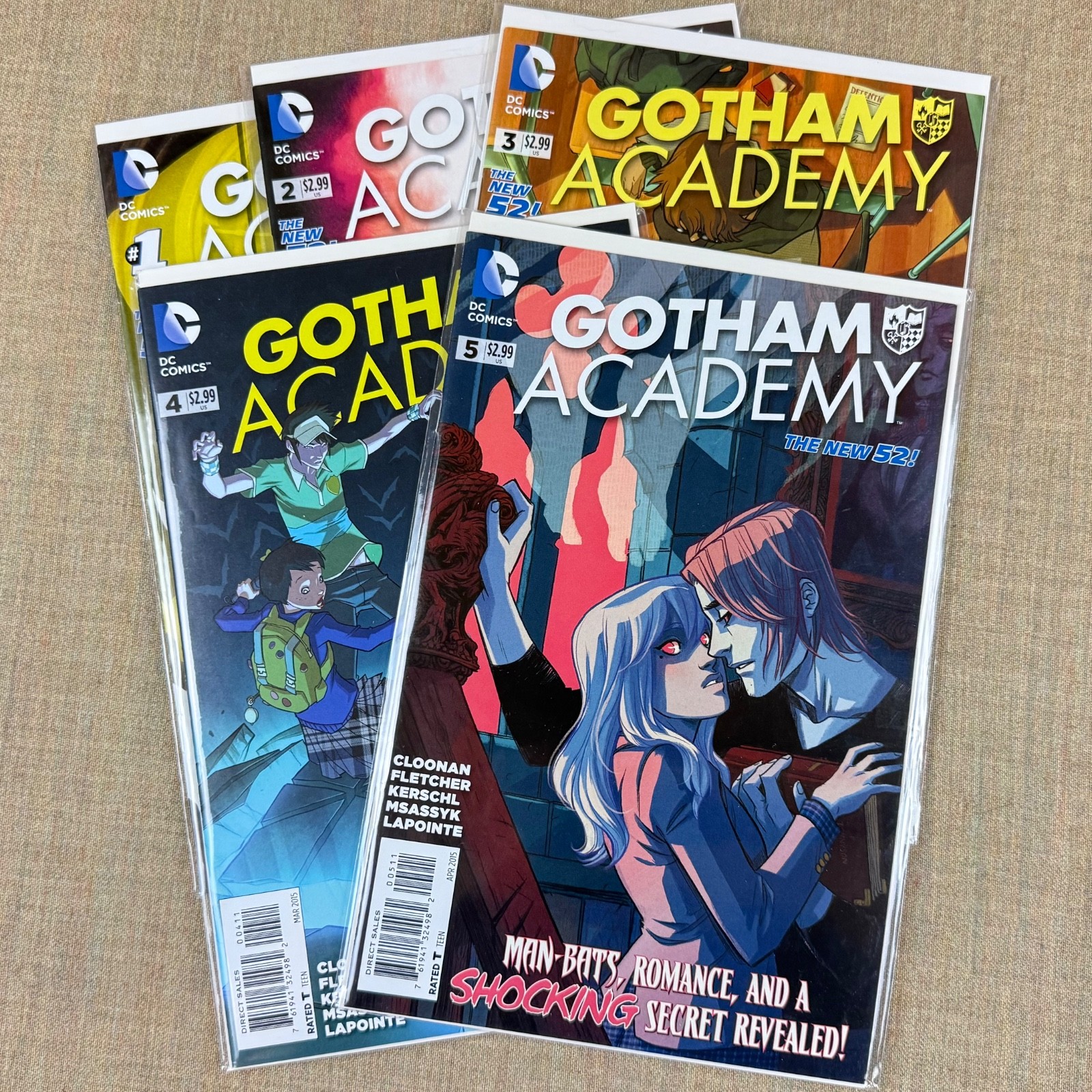 Gotham Academy 1-5 Complete Set DC New 52 Near Mint Comic Lot Run