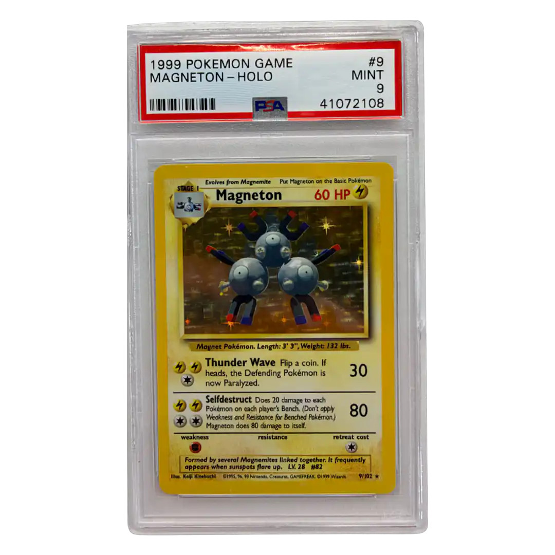 Magneton - Holo PSA 9 1999 Pokemon Game Card #9
