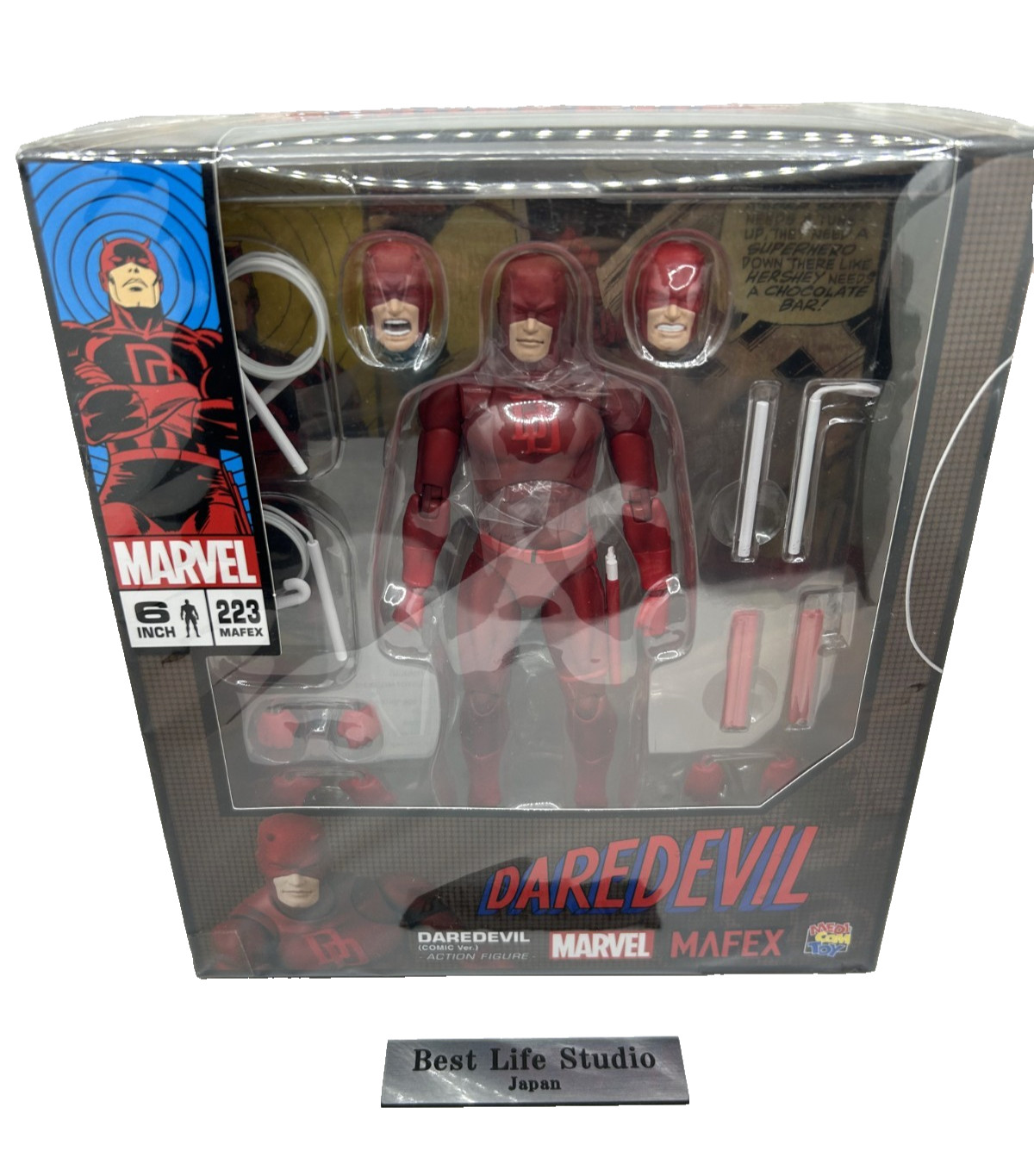 MAFEX No.223 Daredevil Comic Ver. Marvel Comics Medicom Toy Action Figure Japan