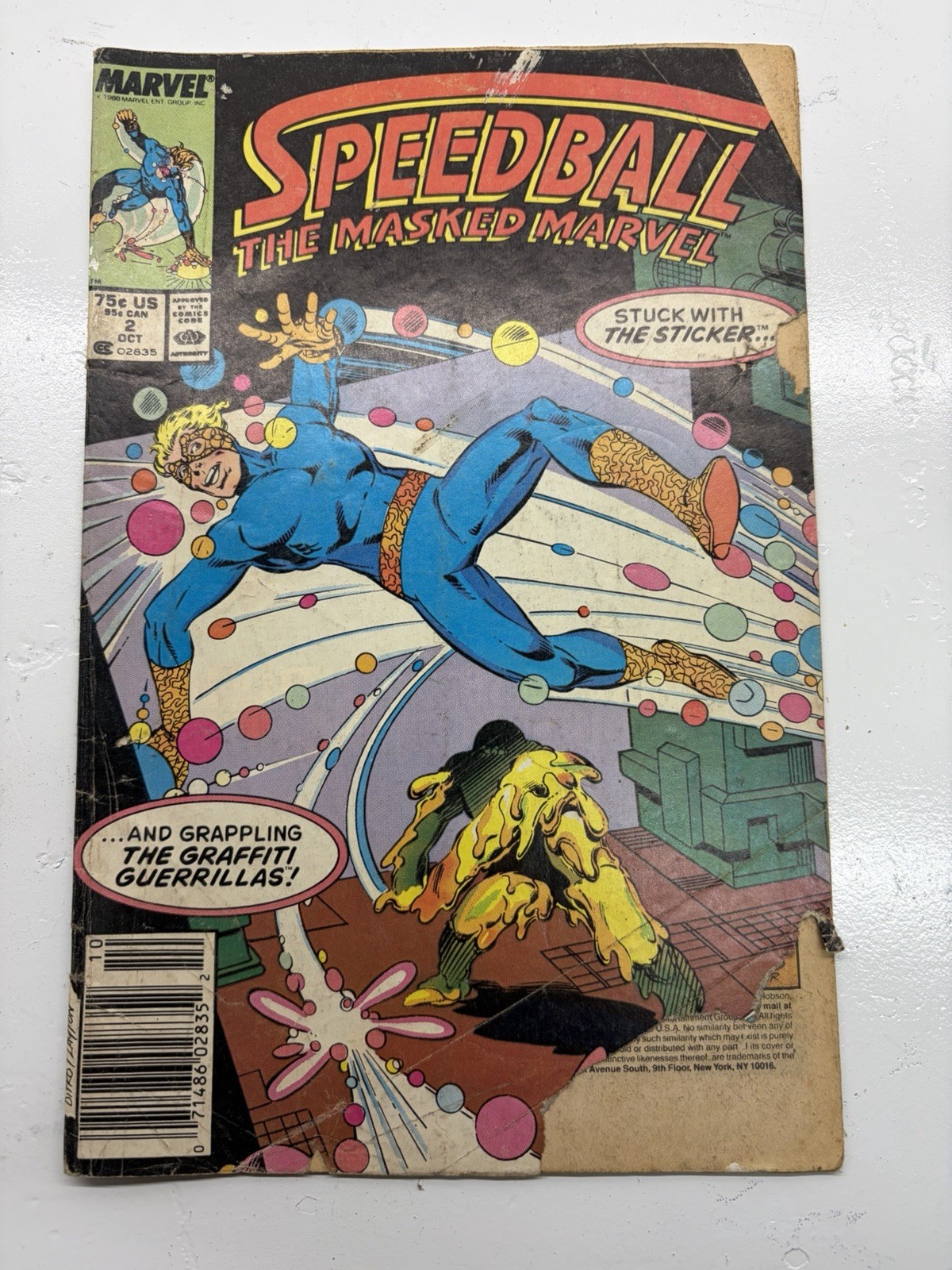 Speedball #2 (Marvel Comics October 1988)
