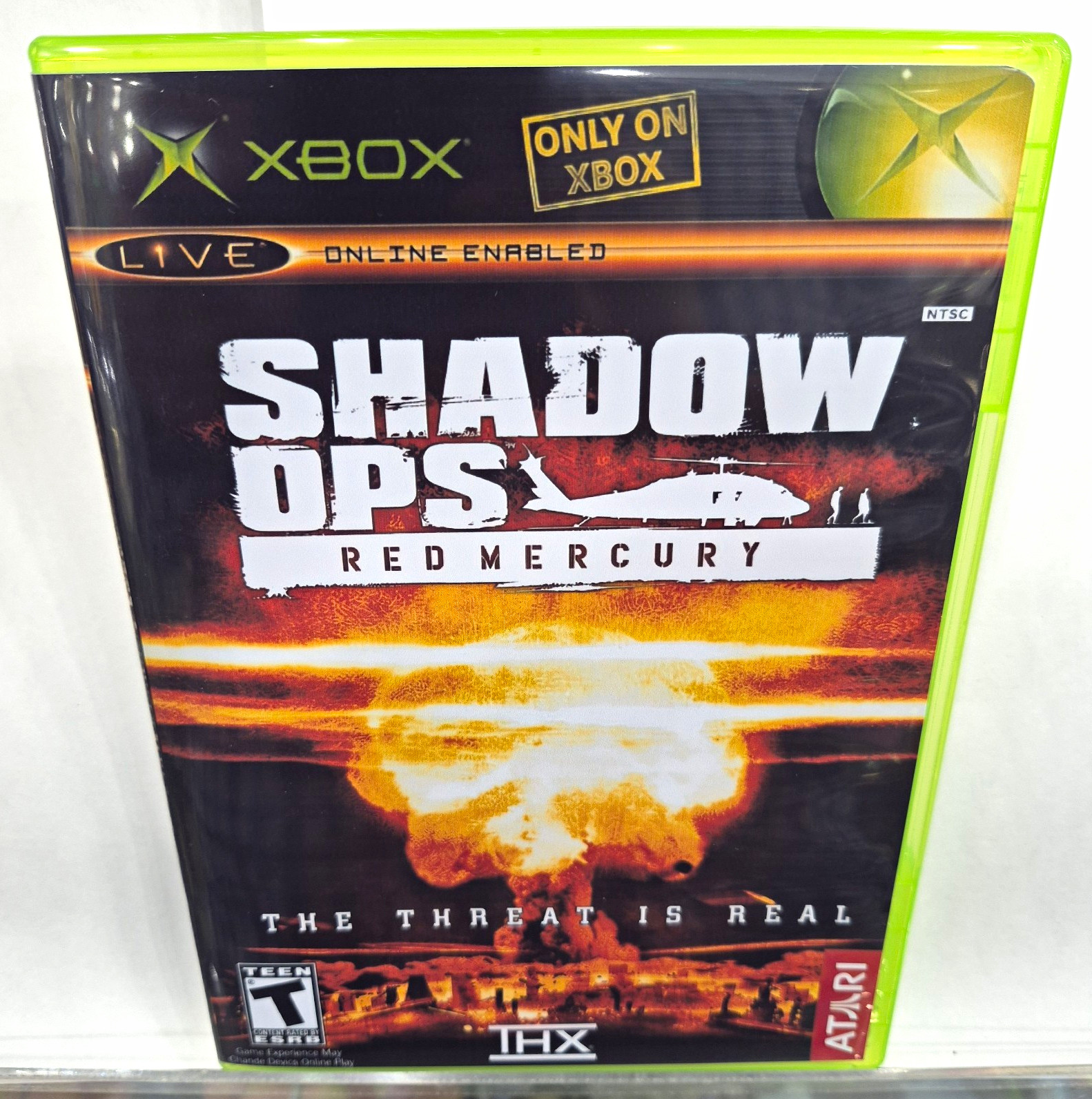 Atari Shadow Ops: Red Mercury (Microsoft Xbox, 2004) With New Cover 