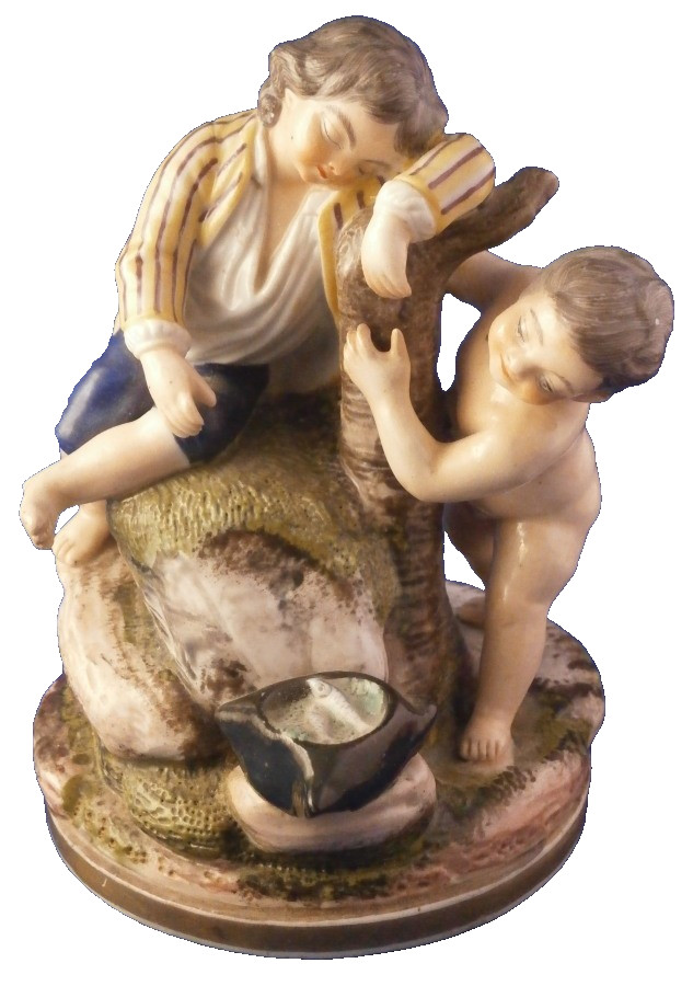 Antique Niderviller Porcelain Figural Cute Figurine Figure Porcelaine French