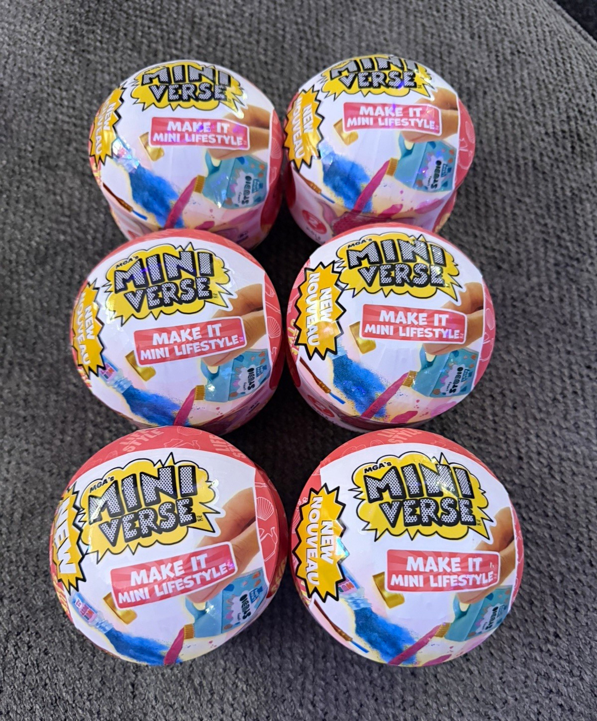 ZURU Mini Verse Make It Mini Lifestyle Blind Pack Capsules Lot of 6