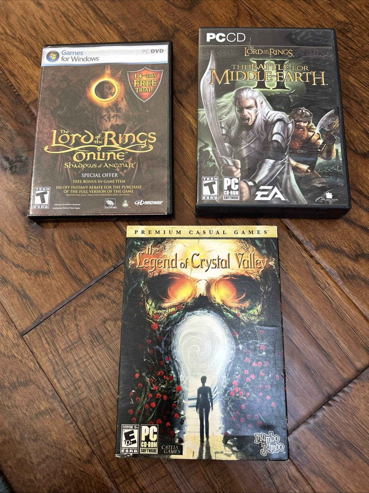 PC GAME LOT • 2 The Lord Of The Rings games & The Legend Of Crystal Valley