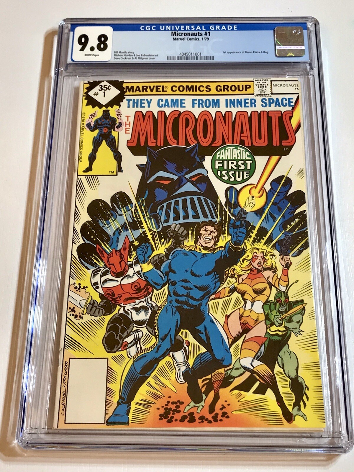 1979 Marvel MICRONAUTS #1 RARE Whitman variant Multi-Pack Graded CGC 9.8 WP