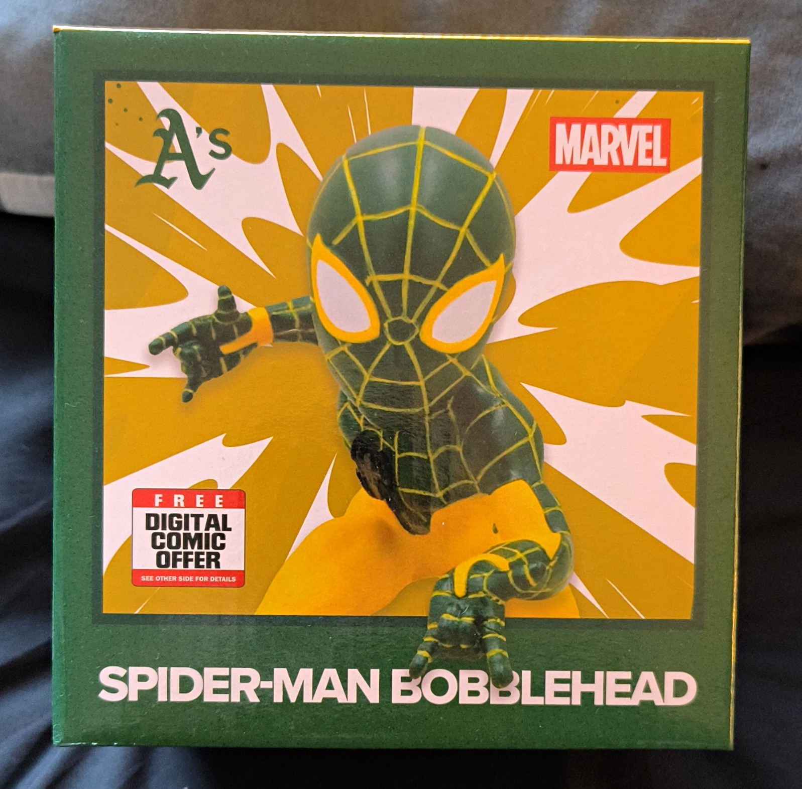 BDA Sports Marvel Spider-Man A's Bobblehead Free Digital Comic Polyresin 2026