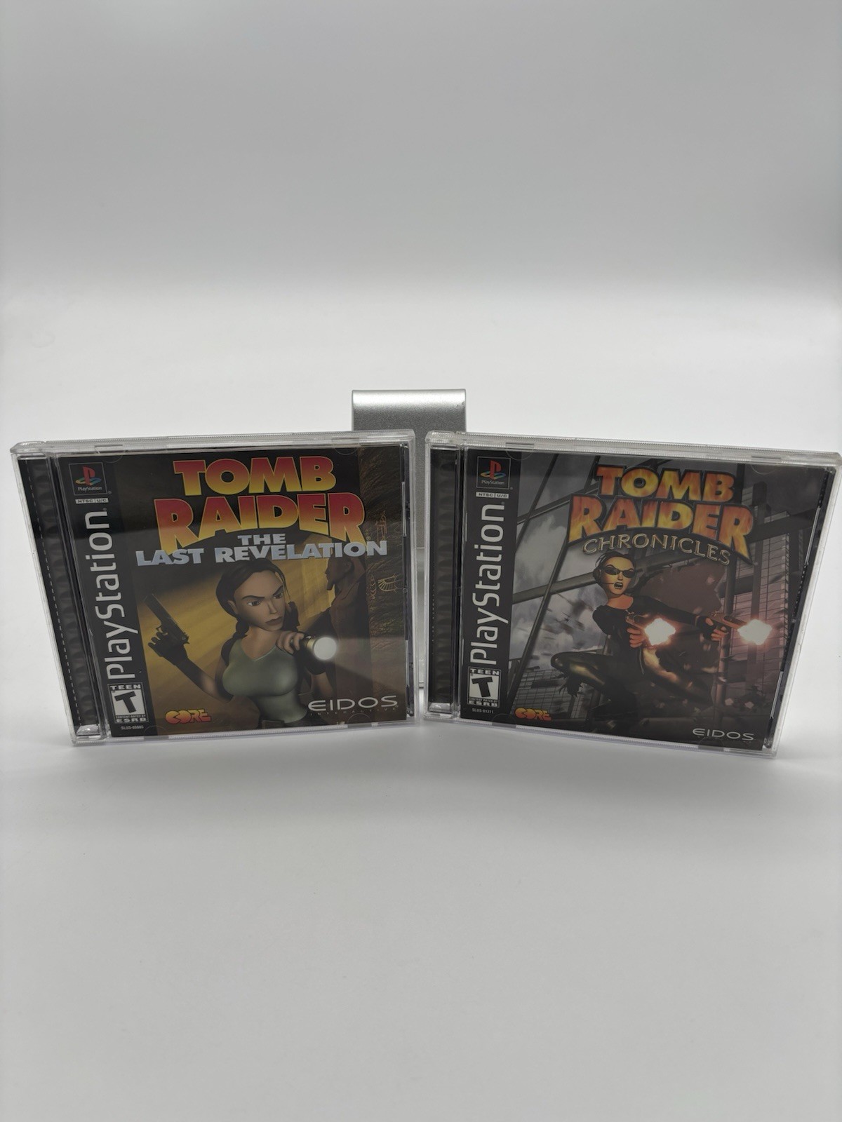Tomb Raider: Chronicles (Sony PlayStation 1, 2000) & The Last Revelation.