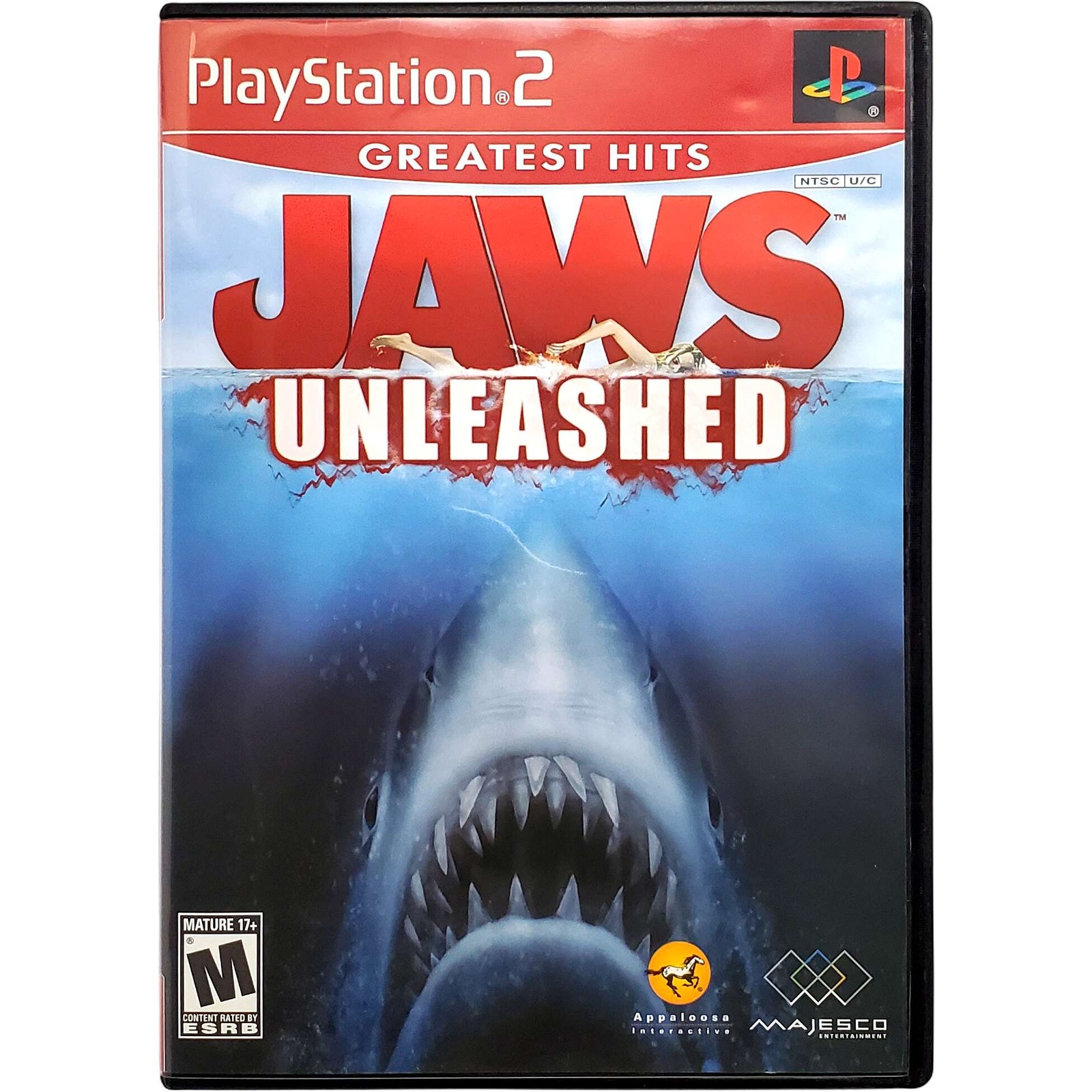 Jaws Unleashed Greatest Hits - Sony Playstation 2 PS2 Pristine Tested