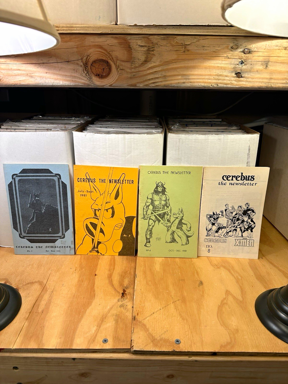Wow 4x Cerebus the Newsletter #2,3,4,8 (1981) Aardvark-Vanaheim -Dave Sim