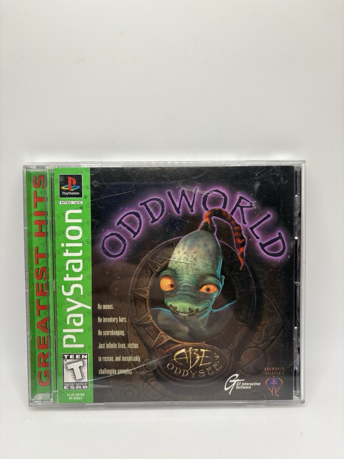 Oddworld: Abe's Oddysee (PlayStation One, 1997) Complete W/Manual
