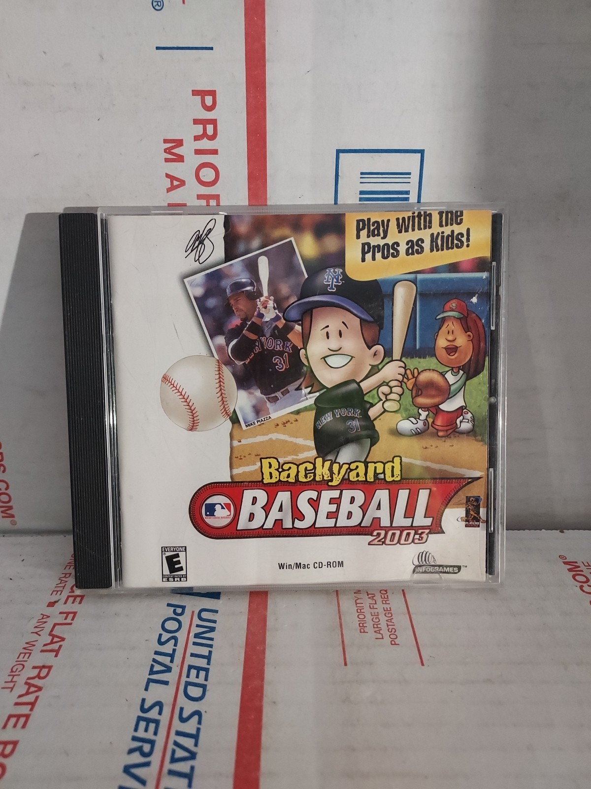 Backyard Baseball 2003 PC CD-Rom Windows Mac Video Game Mike Piazza - #162g