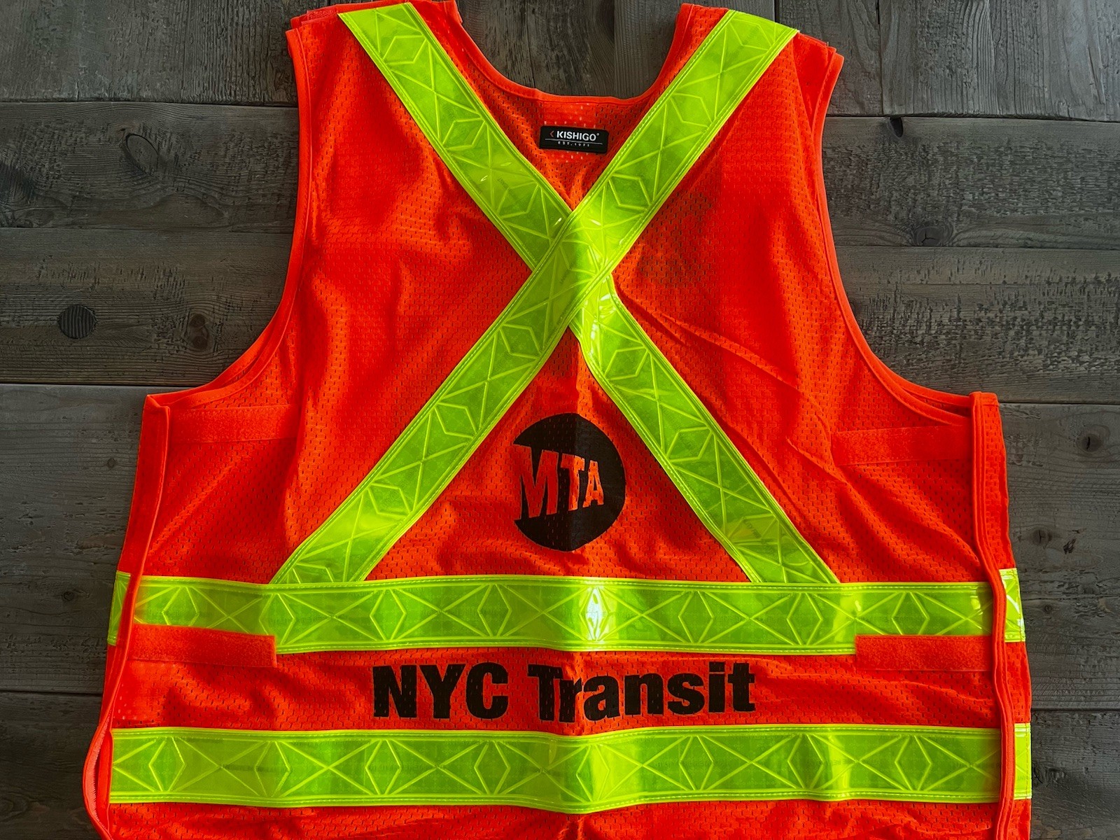 MTA New York City Transit Safety Vest Subway Bus Collectible Regular Fit 2XL