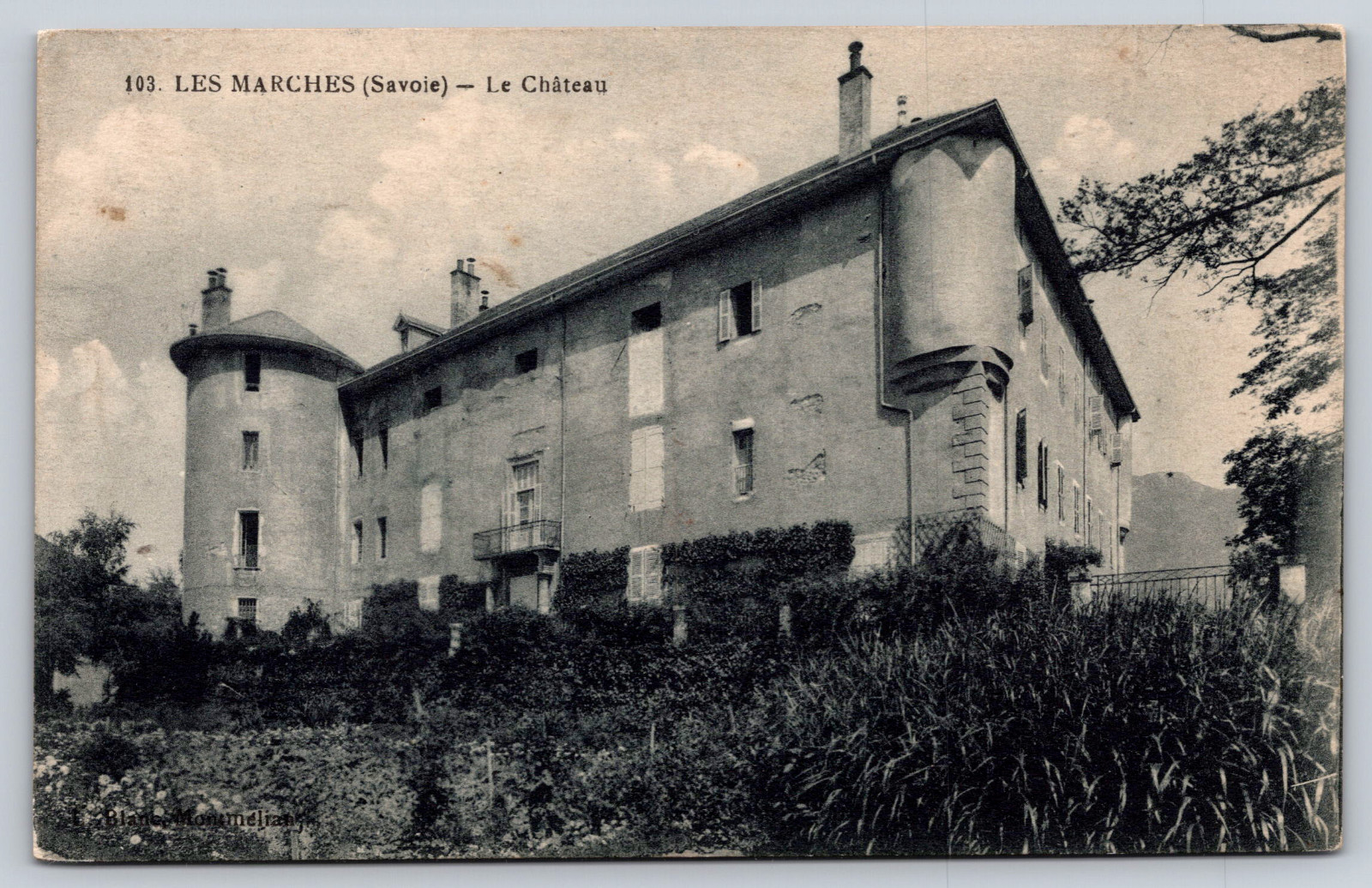Postcard France Les Marches Savoie Le Chateau