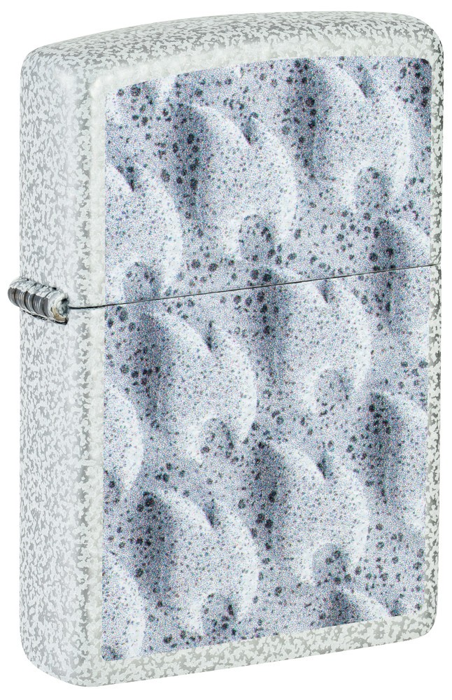Zippo Frozen Flames Design Glacier Windproof Pocket Lighter, 46599