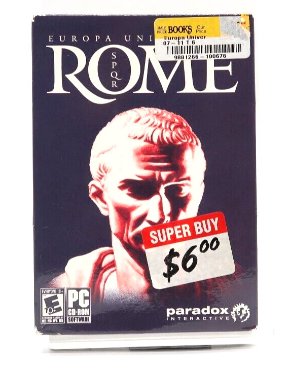 Europa Universalis: Rome (PC, CD-ROM, 2008) Brand New Sealed