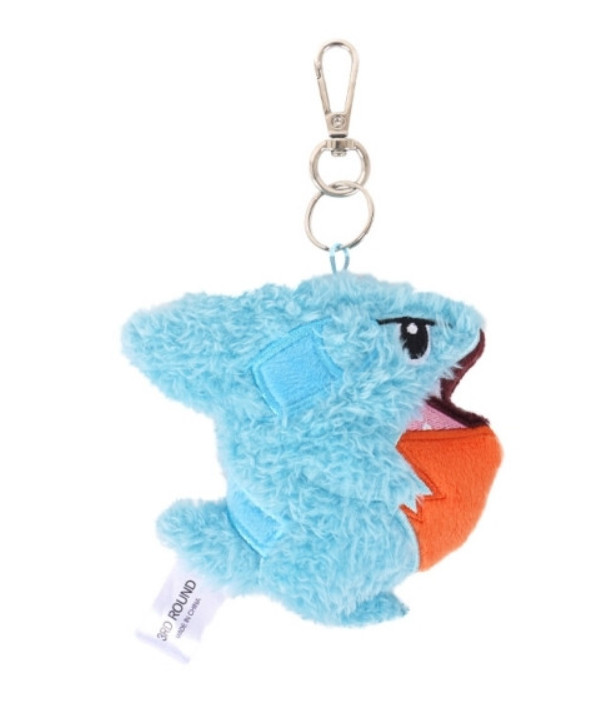 Pokemon Official Plush Doll Series : Fluffy Flat Gible 9cm Key chain Bag charm