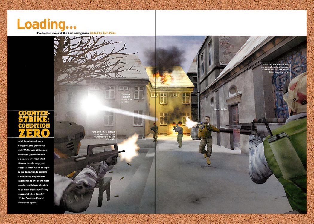 2002 Counter-Strike Condition Zero PC Original Advertisement / Retro Promo vr1