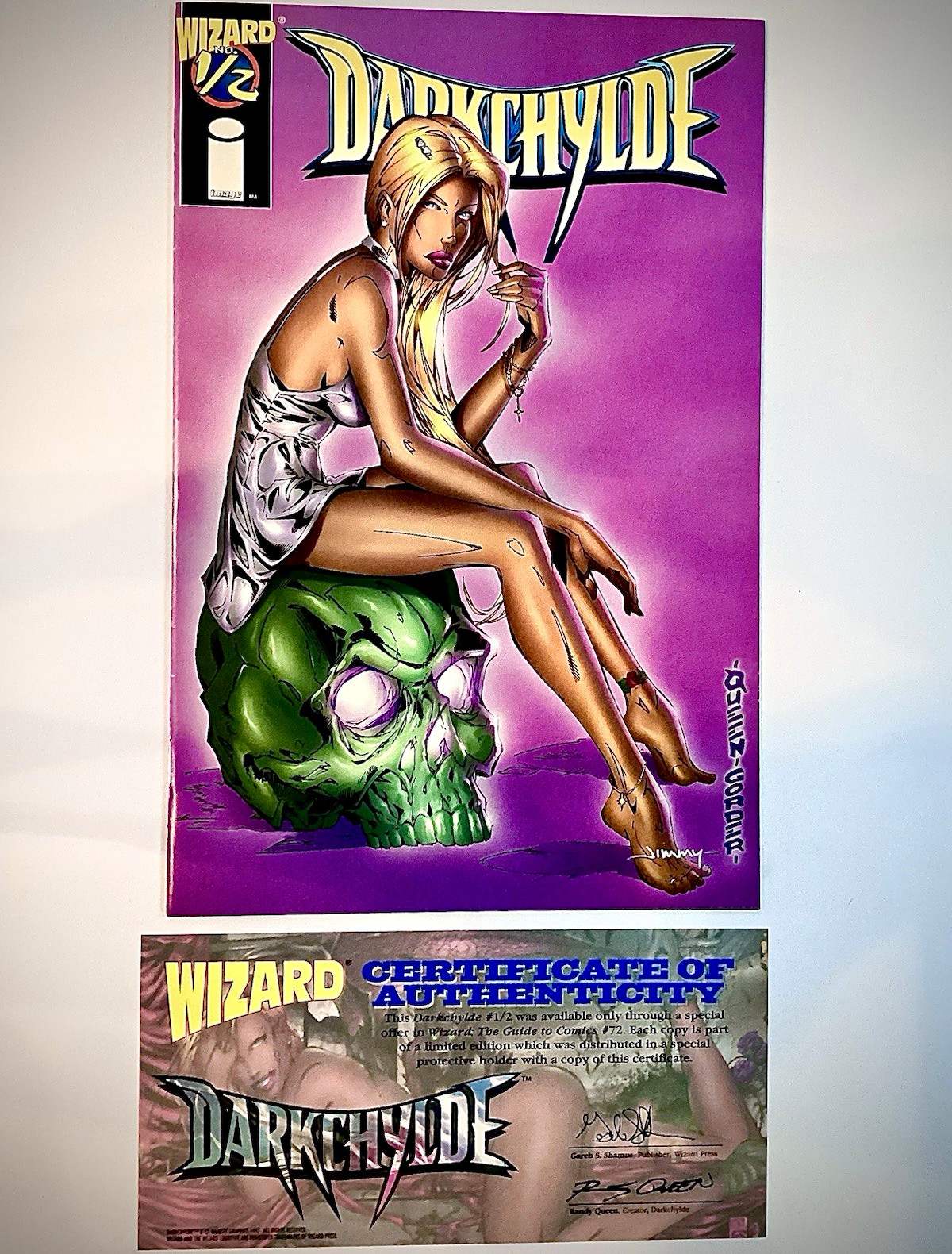 Darkchylde #1/2 Wizard Special Offer Variant Signed Randy Queen & Oriz COA
