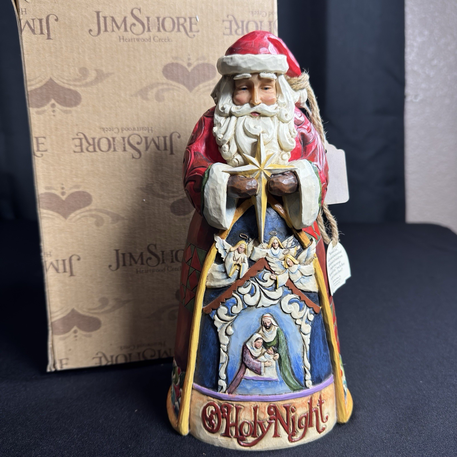 Jim Shore O Holy Night Christmas Santa Claus Figurine In box With Tag