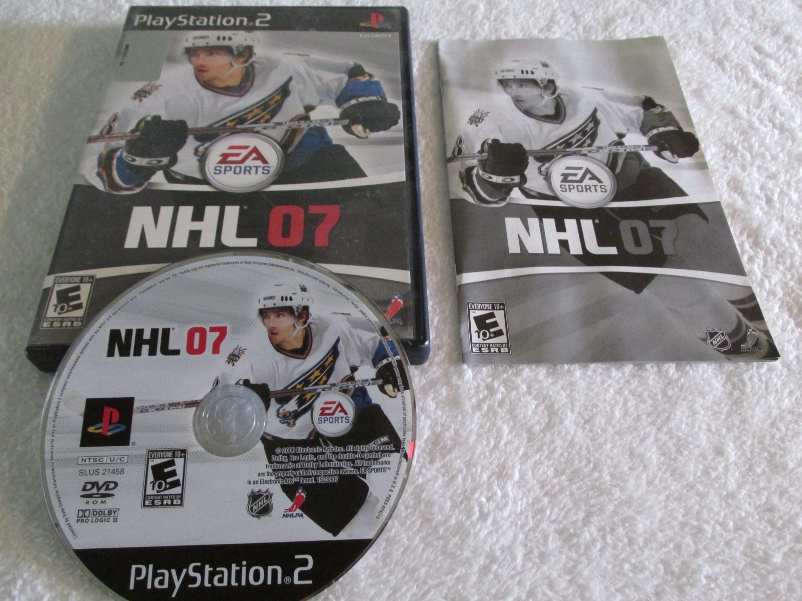 NHL 07 (Sony PlayStation 2, 2006) TESTED, WORKING...see pics.  Complete.