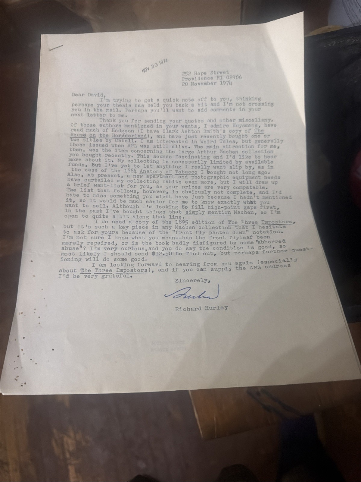 Vintage Letter