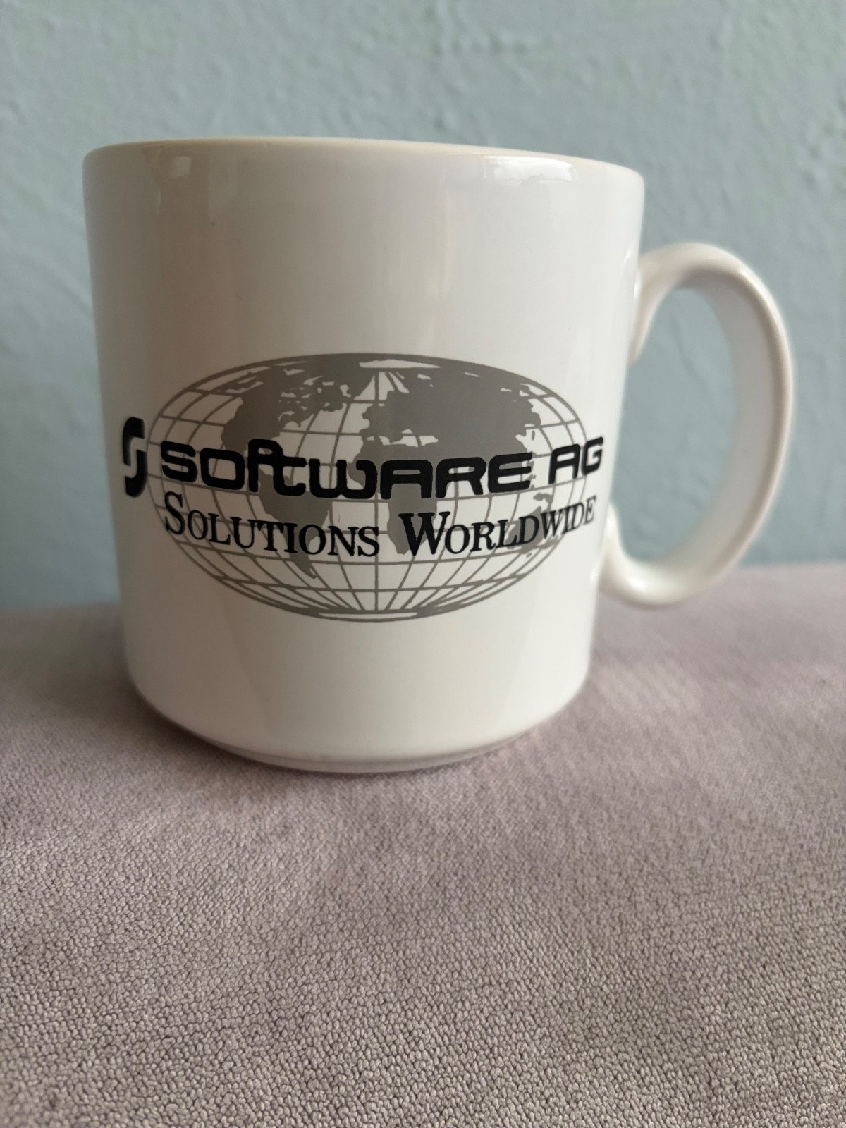 Software AG Solutions Worldwide Vintage Coffee Mug Tams England Tech Company Cup