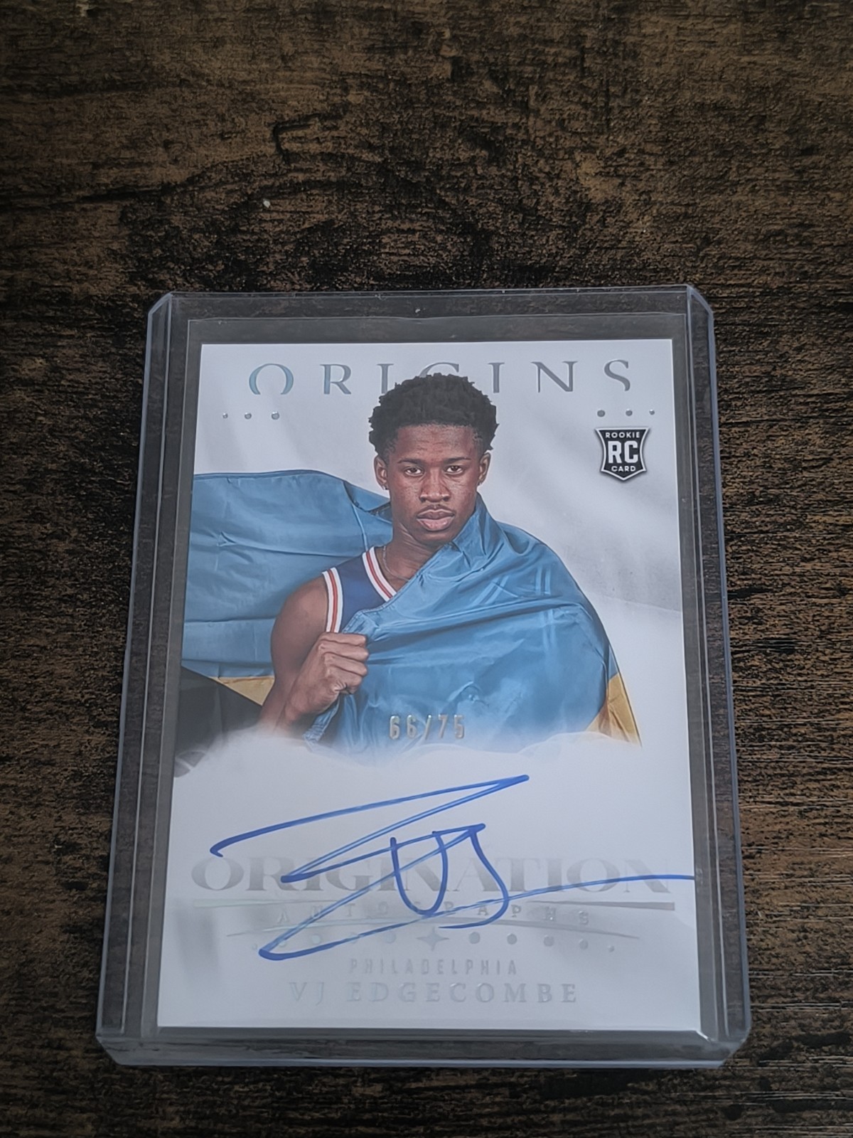 Panini Origins 2025 VJ Edgecombe RC Autograph Origination 66/75