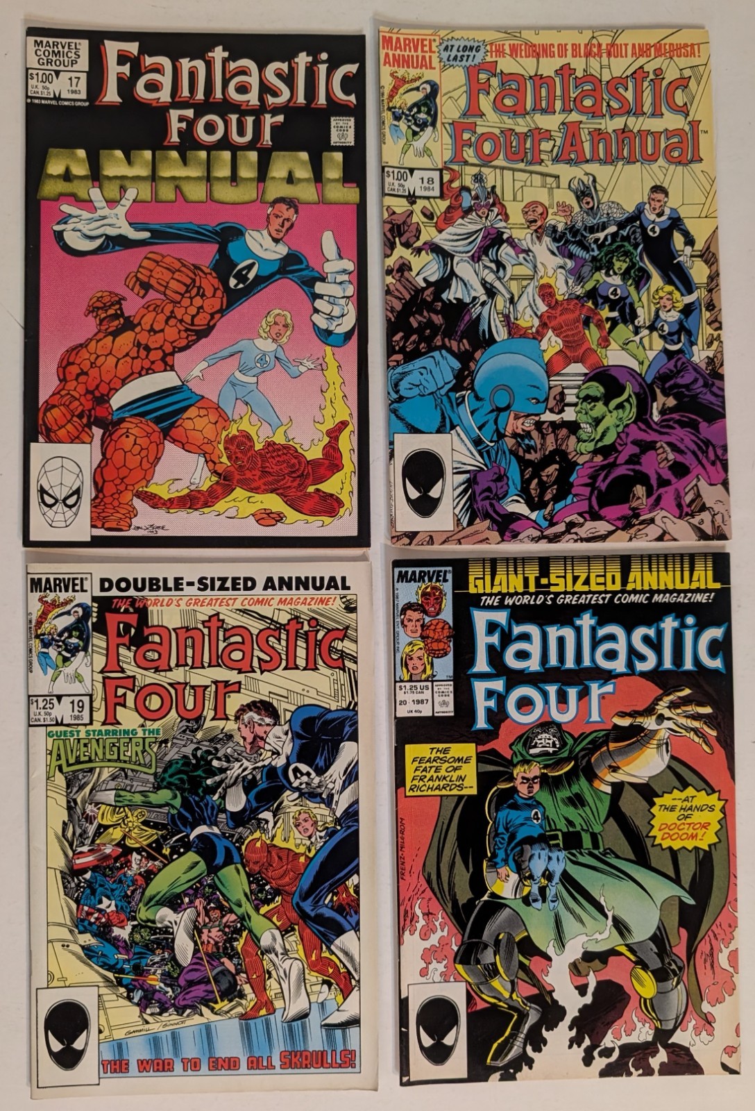*Fantastic Four Annual 17-20 (Doom) | 4 Near Mint/ Very Fine books