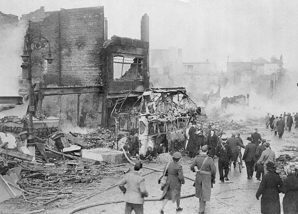 Central Coventry Ruins After Blitz 1940 1940 Historic Old Photo