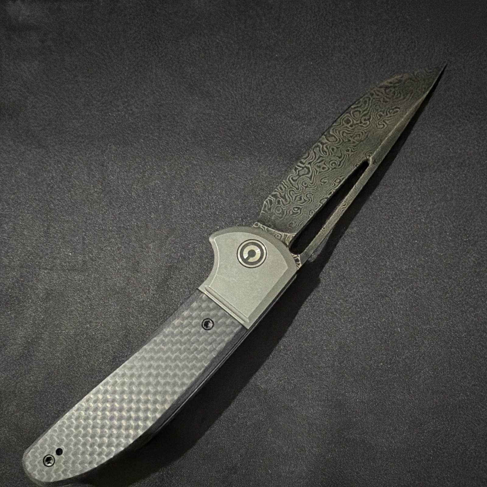 Civivi Trailblazer XL Slipjoint - Carbon Fiber Handle Damascus Steel blade