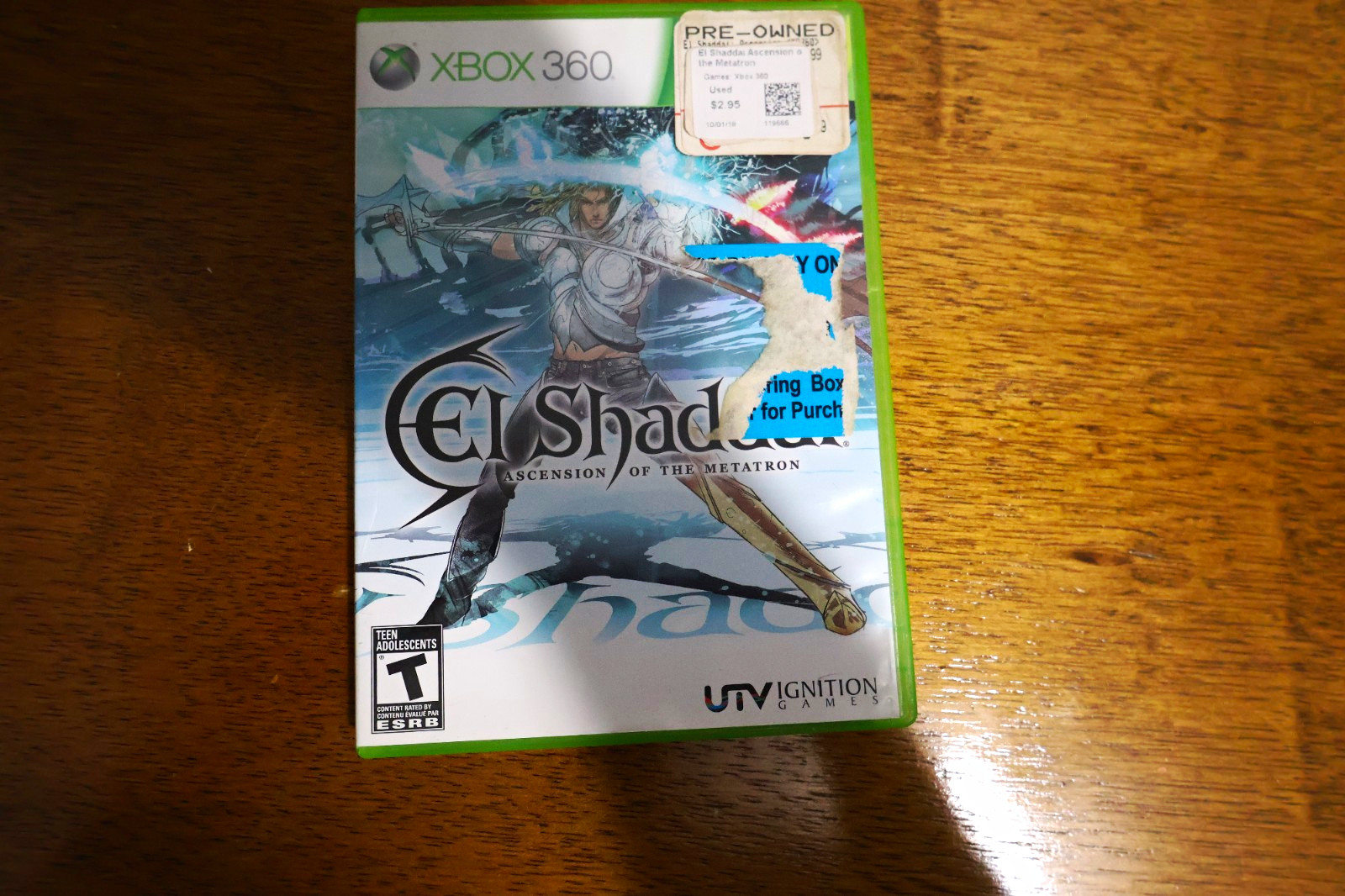 Ignition El Shaddai: Ascension of the Metatron Xbox 360 2011 NTSC CIB