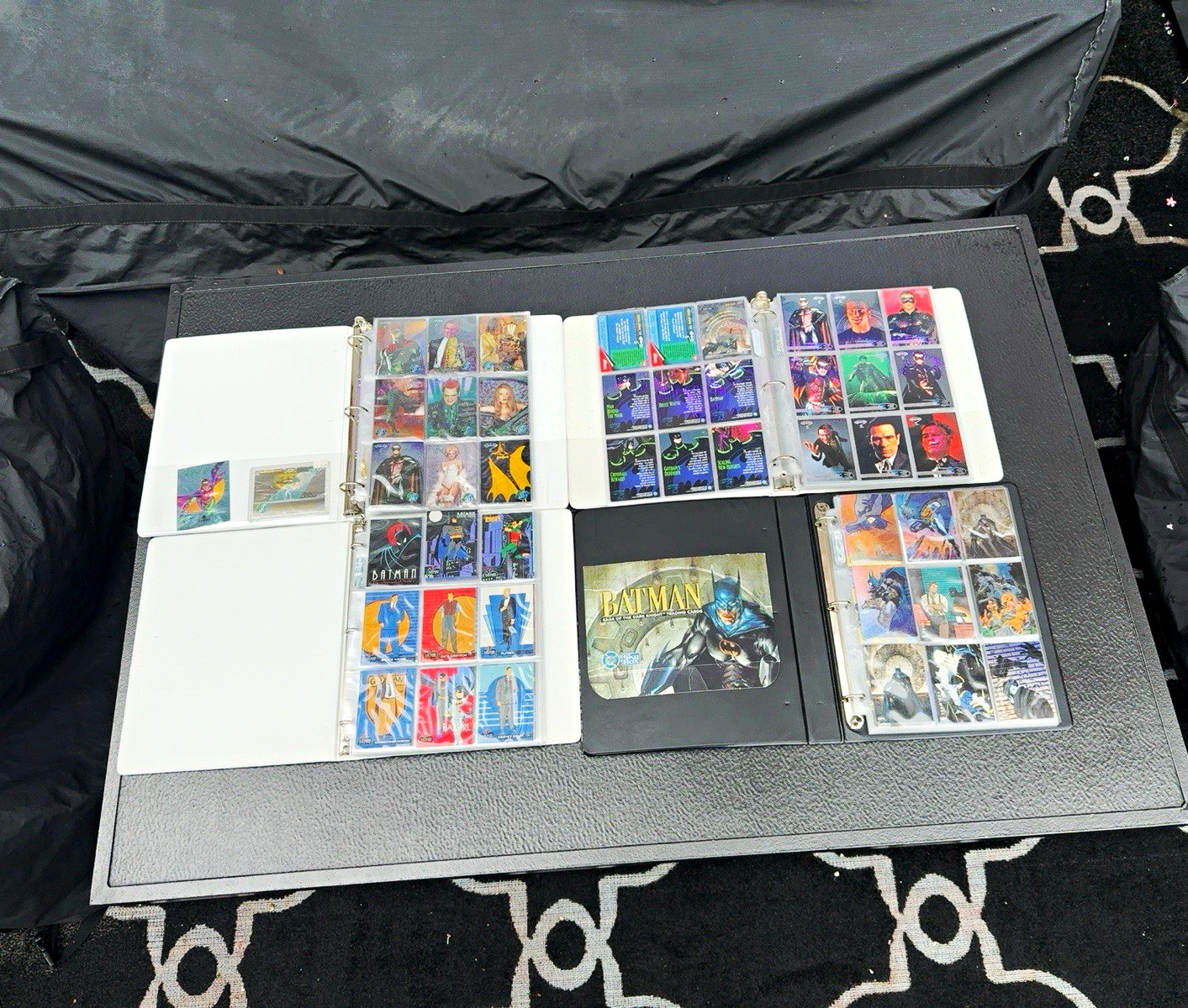 Vintage Batman Trading Card Collection 4 Binders SkyBox Fleer 1990s Promos